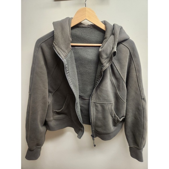 Lululemon Scuba Oversized Full Zip Hoodie Olive  Womens M/L Casual Athleisure - Picture 1 of 4